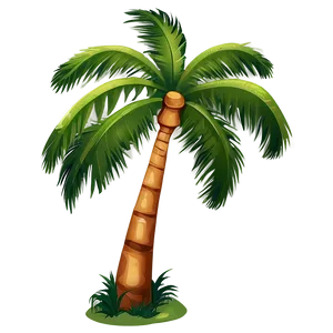 Smiling Cartoon Palm Tree PNG Esd PNG