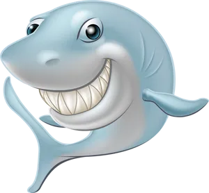 Smiling Cartoon Shark