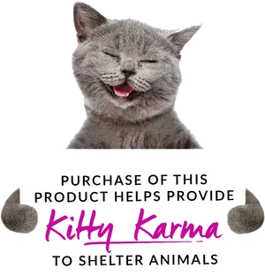 Smiling Cat Kitty Karma Ad PNG image