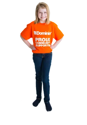 Smiling Childin Orange Shirt
