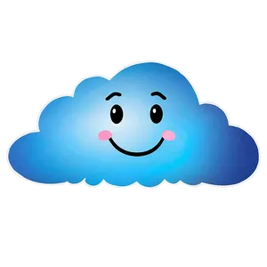 Smiling Cloud Cartoon Png 06122024 PNG image