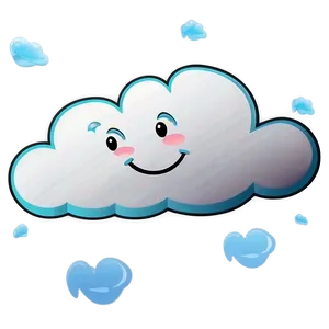 Smiling Cloud Cartoon Png 06122024 PNG image