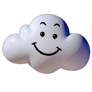 Smiling Cloud Clipart PNG 06252024
