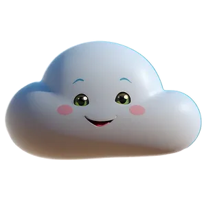 Smiling Cloud Clipart PNG Skd95 PNG