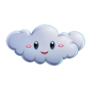 Smiling Cloud Emoji Png 39 PNG image