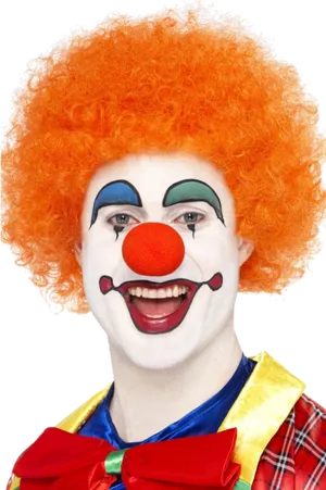 Smiling Clownwith Orange Hair