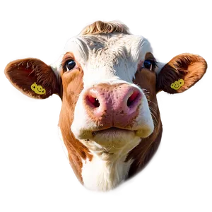 Smiling Cow Face Graphic Png 46 PNG image