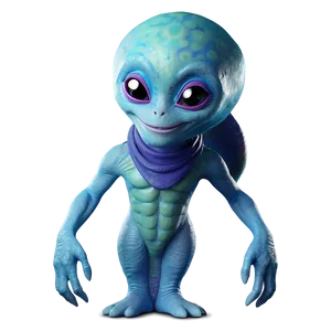 Smiling Cute Alien PNG Fjn94 PNG