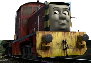 Smiling Diesel Engine Thomasand Friends PNG image