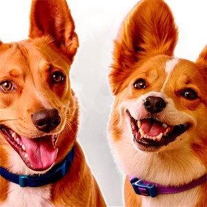 Smiling Dogs PNG 05242024