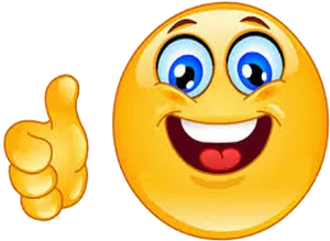 Smiling Emoji Thumbs Up PNG image