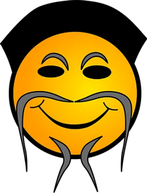 Smiling Emoji With Goatee PNG image