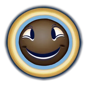 Smiling Emoji With Halo PNG Veb