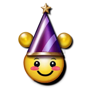 Smiling Emoji With Party Hat PNG Lpx PNG