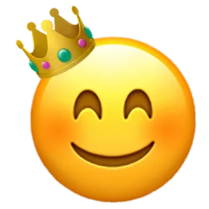 Smiling Emojiwith Crown.png PNG image