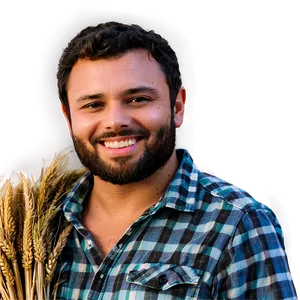 Smiling Farmer PNG Irv20