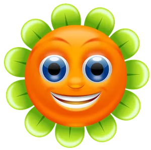 Smiling Flower Emoji