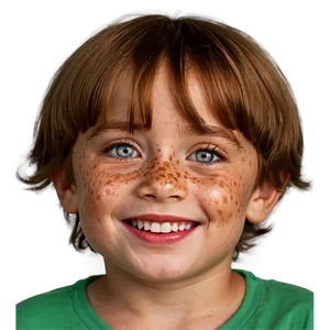 Smiling Freckles Child Png 06122024 PNG image