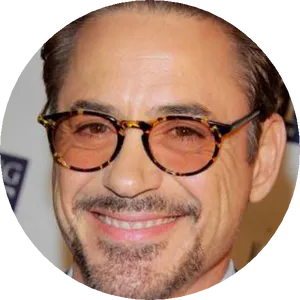 Smiling Gentlemanwith Glasses PNG image