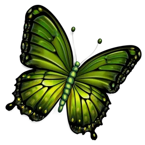 Smiling Green Butterfly Cartoon Png Cxp PNG image