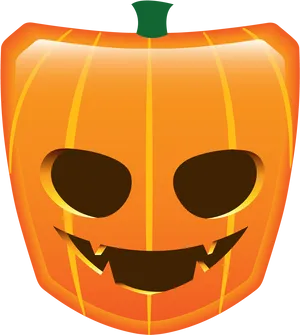 Smiling Jack O Lantern Face PNG image