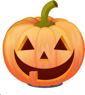 Smiling Jack O Lantern Halloween PNG image