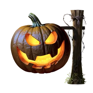 Smiling Jack O Lantern PNG Iuo
