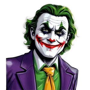 Smiling Joker Cartoon PNG Fmq40