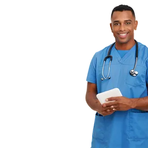Smiling Male Nurse PNG Tmc3 PNG