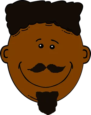 Smiling Man Cartoon Clipart PNG image