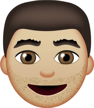 Smiling Man Emoji PNG image