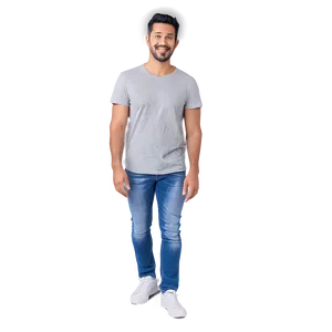 Smiling Man Standing Casual Png 83 PNG image
