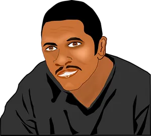 Smiling Man Vector Portrait
