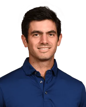 Smiling Manin Blue Shirt PNG image