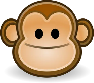 Smiling Monkey Emoji Graphic PNG image