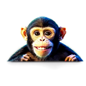 Smiling Monkey PNG Knp66