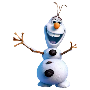 Smiling Olaf Illustration Png 05232024 PNG image