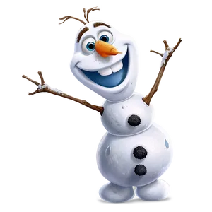 Smiling Olaf Illustration PNG 89