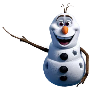 Smiling Olaf Illustration Png Miw PNG image