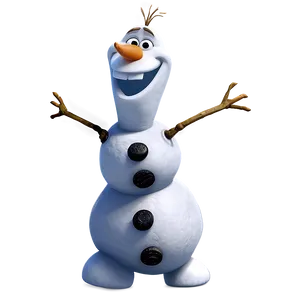 Smiling Olaf Illustration PNG Uai36