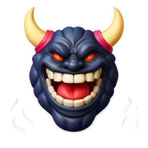 Smiling Oni Emoji Png Scj43 PNG image