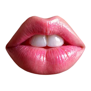 Smiling Pink Lips PNG Ebi