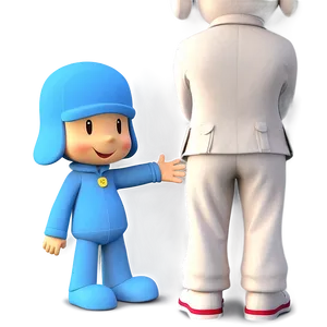 Smiling Pocoyo Pose Png 05232024 PNG image