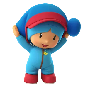 Smiling Pocoyo Pose Png Wxi PNG image