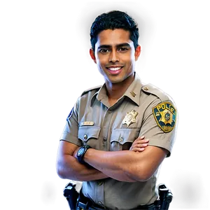 Smiling Police Officer PNG Lsv PNG