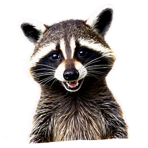 Smiling Raccoon Png 05242024 PNG image