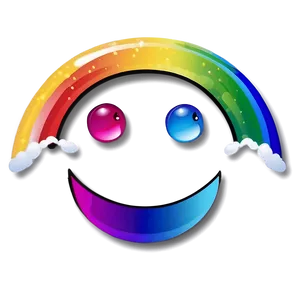 Smiling Rainbow Emoji Png Hki55 PNG image