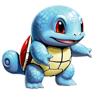 Smiling Squirtle Graphic Png Vyn PNG image