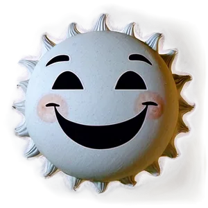 Smiling Sun Sticker Png Fwy PNG image