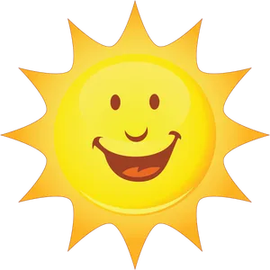 Smiling Sun Transparent Background.png PNG image